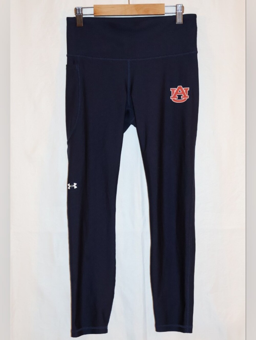 Under Armour Navy Blue Auburn University Athletic Leggings.